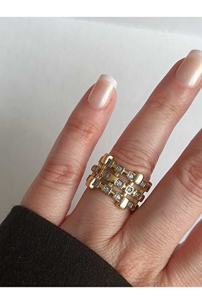 Bubbleatelier Çelik Gammy Gold Yüzük