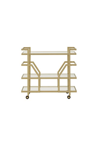 Vivense PAİSLEY GOLD METAL CAM SERVİS ARABASI