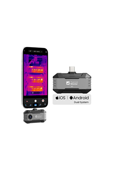 THERMAL MASTER P1 Termal Kamera – 320x240 IR, Android iOS Uyumlu Mobil Termal...