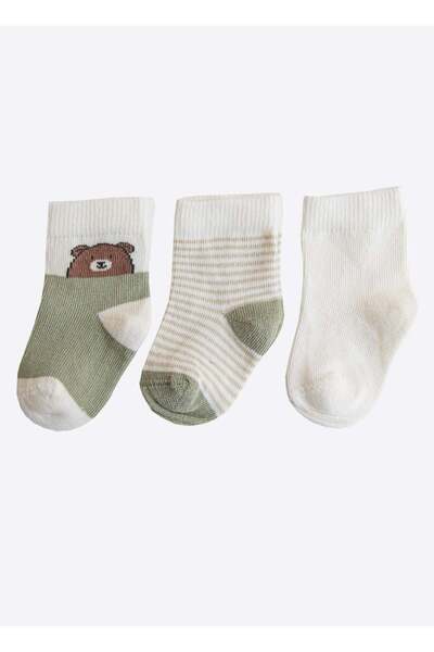 kitikate Organic Bobo 3-Pack Socks Green