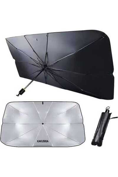 KAKUSİGA Parasolar tip umbrelă pentru parbriz auto UPF50+ 137x78