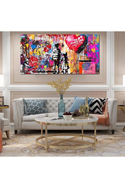 Generic Pink Canvas Wall-Art - Graffiti Wall Decor Aesthetic - Balloon Poster Large Wall Art 60x120 cm