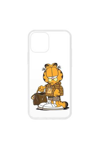 OEM Husa compatibila cu Apple iPhone 12 Mini Silicon Transparenta Model Garfi...