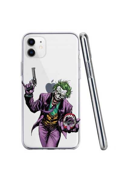 OEM Husa compatibila cu Apple iPhone 11 Silicon Transparenta Model Joker Gun