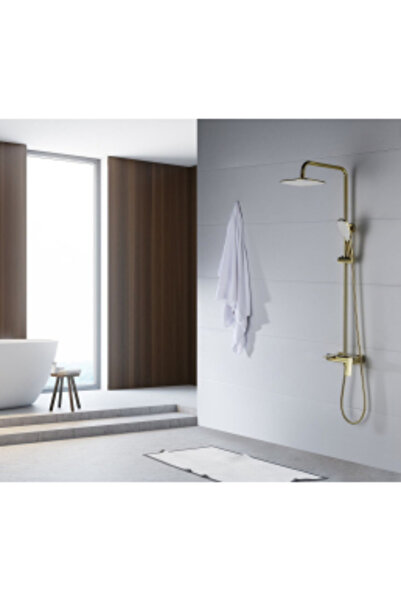 elves Coloana Dus Auriu ES-Y1004 – Alama, Para + Furtun, Design Luxos