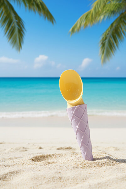 YAZICI Ice Cream Spoon 19 cm Dessert Serving Spoon with Ergonomic Handle