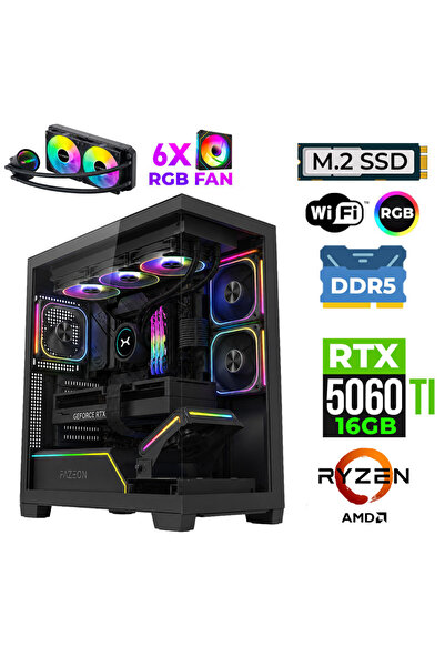 XASER Fade X330 Ryzen 7 9800X3D 16GB DDR5 Ram 1TB M.2 NVMe SSD 16GB RTX5060Ti...