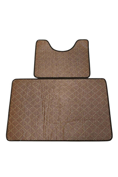 AKDC Bathroom Rug Set Toilet Floor Mats Bath Side, Non-Slip & U-Shaped Mats, ...