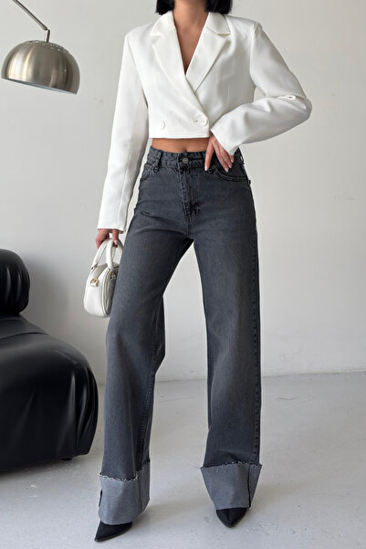XRAY JEANS Women's Wide Leg Basic Black Jeans
