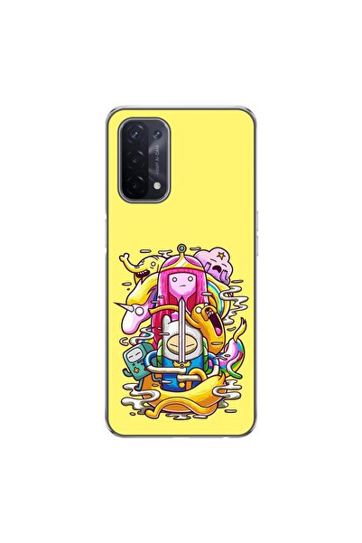 OEM Калъф, съвместим с Oppo A54 5G, A74 5G, силиконов гел TPU, с дизайн на пл...