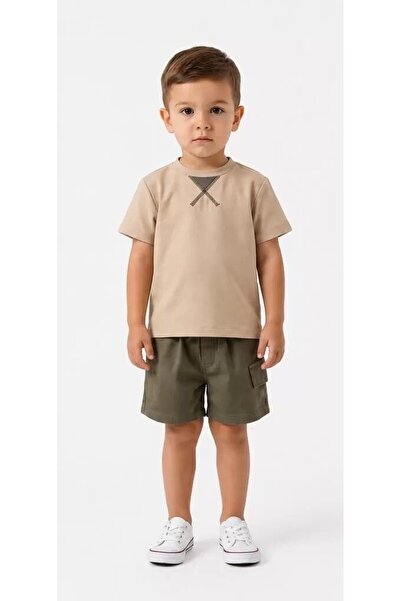 Generic Brand 2/6 Years Old Children's Set with Collar Embroidery Detail