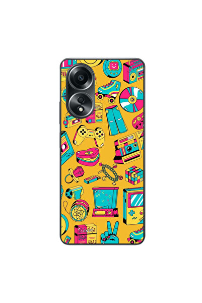 OEM Husa compatibila cu Oppo A58 4G Silicon Gel Tpu Model Pop Art Vintage