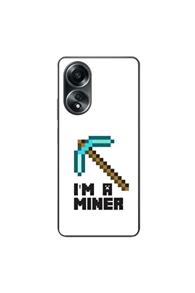 OEM Husa compatibila cu Oppo A58 4G Silicon Gel Tpu Model Minecraft Miner