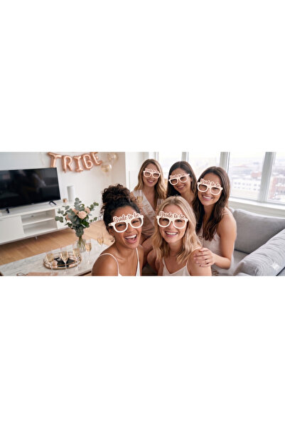luvissi shelves Bride to Be Written Paper Glasses Bachelorette Party Glasses ...
