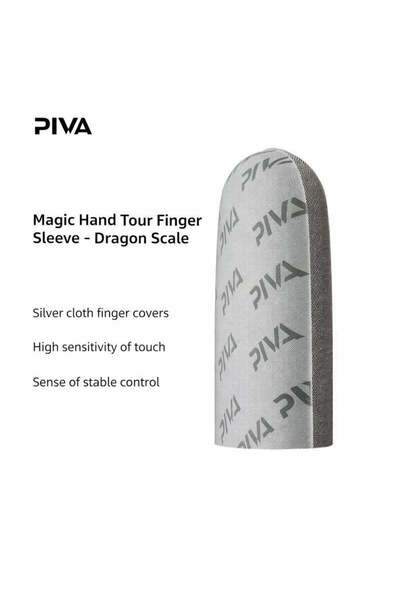 piva Dragon Scale Gaming Finger Sleeves – High Sensitivity Silver Fiber, Ultr...