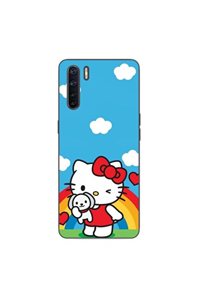 OEM Husa compatibila cu Oppo A91 Silicon Gel Tpu Model Hello Kitty Rainbow