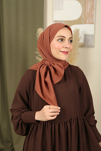 MOONSCARF Mio caz tarçın rengi eşarp 100*100