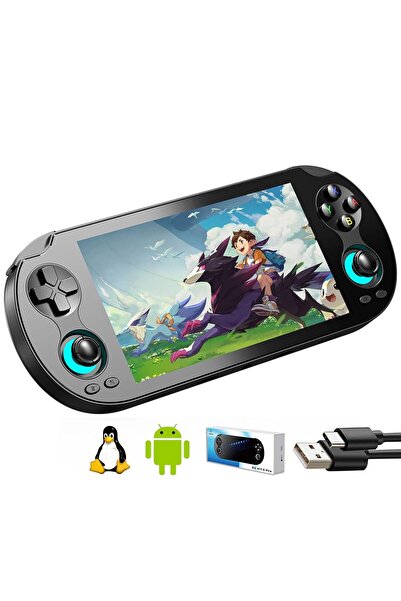 ANBERNIC RG Vita Pro Retro Oyun Konsolu 5.5” Full HD IPS Ekran Android 14/Lin...