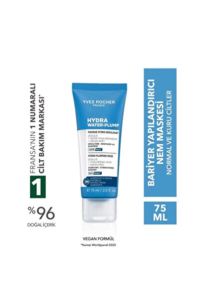 Yves Rocher Nem Maskesi - Normal ve Kuru Ciltler- Hydra Water Plump Nemlendir...