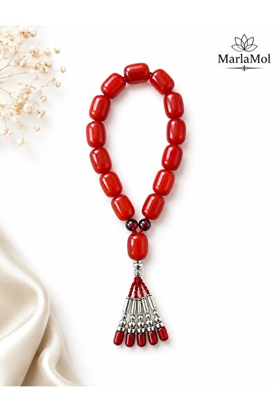 MarlaMol Red Handmade Prayer Beads