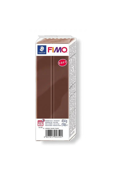 Staedtler Fimo Soft 454gr Polimer Modelleme Kili Çikolata / 8021-75