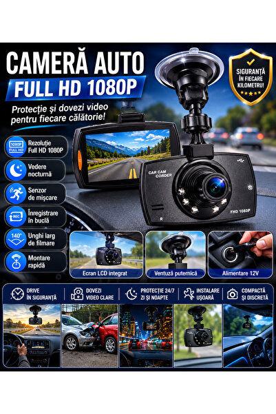 Magazinul reducerilor Cameră Auto Full HD 1080P Dash Cam, Înregistrare Video ...