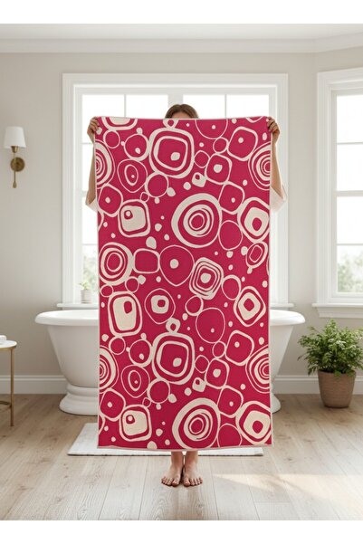 SAVESSA Shapes Series Bath Towel 90X150 cm - 100% Cotton - Thick - Extra Soft...
