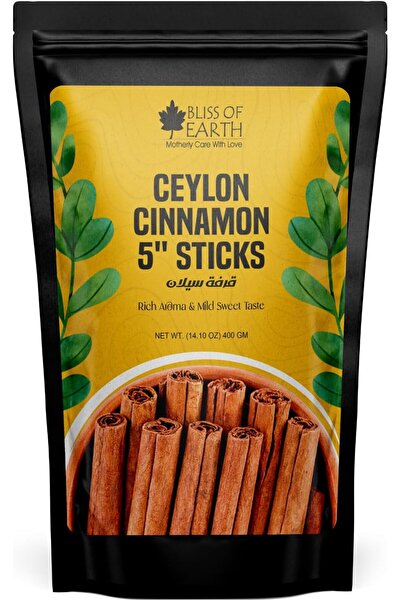 Bliss of Earth Ceylon Cinnamon Sticks, 400g | Pure Natural True Cinnamon | Ki...