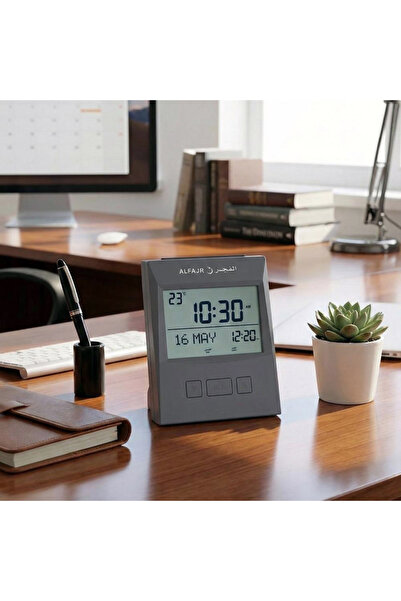 HA Phone Al-Fajr Desk Clock (Cs-13) - Worldwide Prayer & Azan Times Alarm Clo...