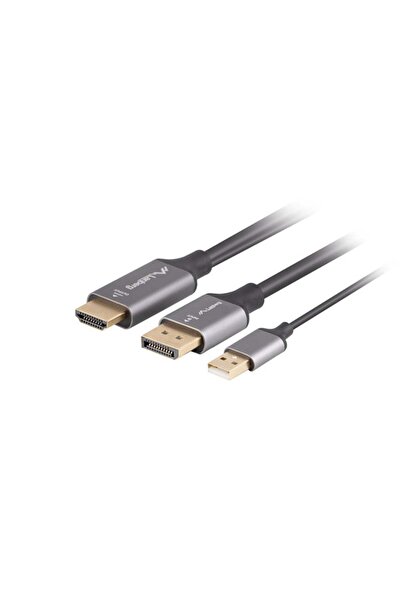 Lanberg Cablu HDMI (M) la DisplayPort (M) 1.8M 4K Negru