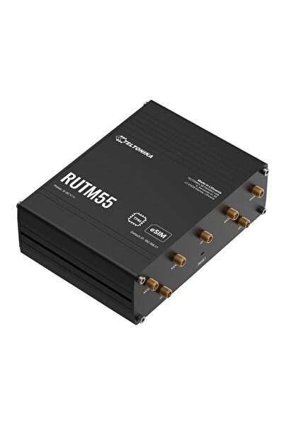 Teltonika Networks RUTM55 (without PSU) WiFi/5G LTE router, RS232/RS485, dual...