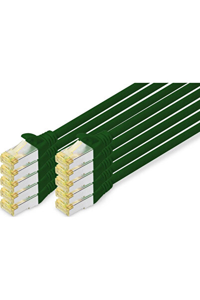 Digitus Cablu patch CAT 6A S/FTP, 10 bucăți, 1m, verde
