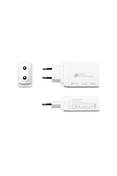 Good Connections Încărcător rapid USB 65W cu GaN, 3 porturi