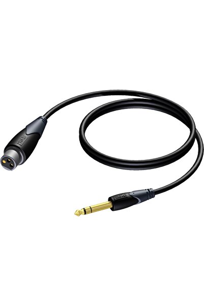PROCAB Cablu Jack 6.3mm - XLR 1.5m negru (CLA723/1.5)