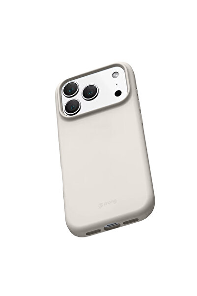 Crong Husă Magnetică Colorată - Etui MagSafe iPhone 17 (culoare piatră)
