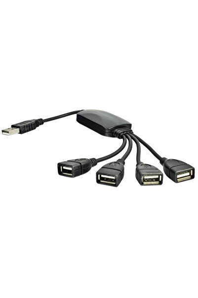 Akyga Hub USB 2.0 AK-AD-13 4 porty czarny 15cm