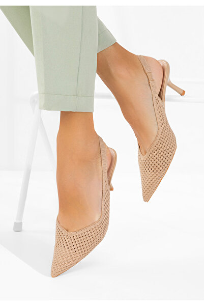 B T Shoes Maldivia V2 beige slingback shoes