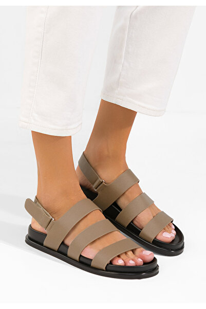 B T Shoes Sandale dama Carima kaki