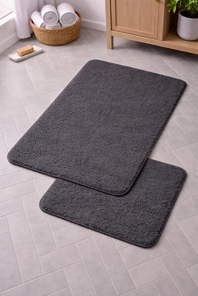 Bikaya Home Set WC Simirna Eko din 2 piese |   Textură moale și bază anti-alu...