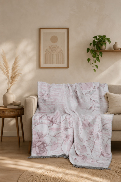 Bikaya Home Luxury Cotton Double Blanket |   180X220 cm |   Double-Sided & So...