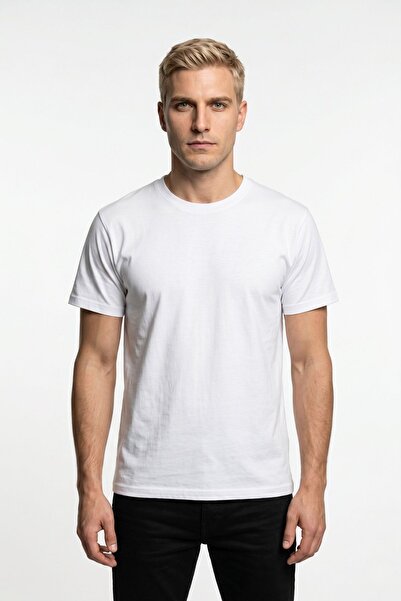 fevien Men's Crew Neck Short Sleeve Basic T-Shirt Daily Comfortable Flexible ...
