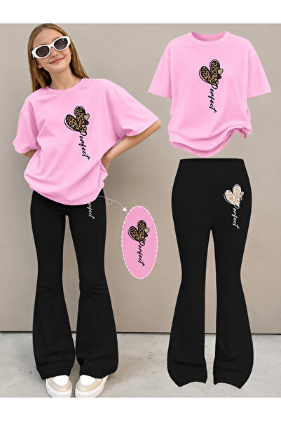 YUNAYT Set de pantaloni evazați și tricou spaniol pentru fete