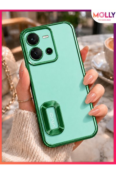 Molly Lou Laser Transparent Silicone Case with Metallic Green Lens Protector ...