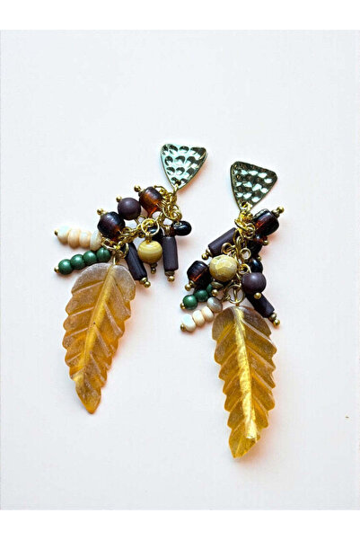 Bozhi Leaf Earrings - Metal Earrings Summer Chic Accessory Special Gift