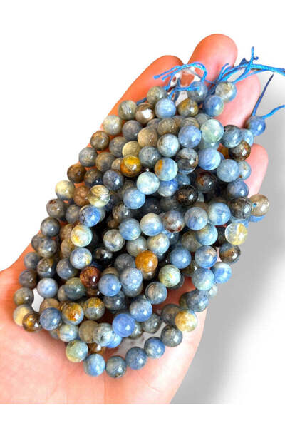 Bozhi Bead Set Kyanite Natural Stone 8mm - Natural Stone Beads Kyanite