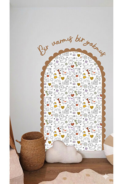 modabilyo Çocuk & Bebek Odası Duvar Sticker | Sticker Once Upon a Time Çerçev...