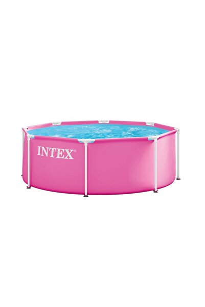 Intex Metal frame swimming pool 28290ND, round, 244x76 cm, pink HOM432113