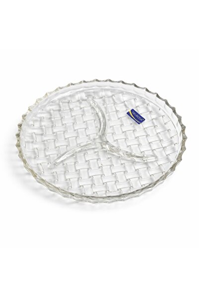 Delisoga Platou din sticlă Delisoga, texturat, 22 cm, transparent
