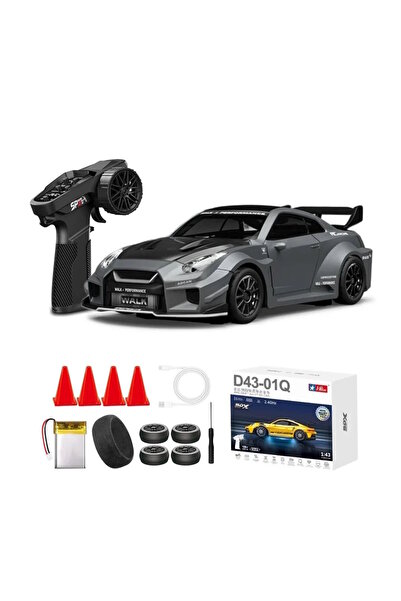 shop Hstar 1:43 Profesyonel Mini Drift RC Araba GTR 4WD 15 KM/H Hız Metal Ala...