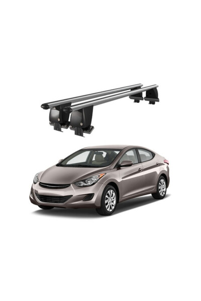 OEM Aluminum car trunk cross bars compatible with smooth roof Hyundai Elantra...